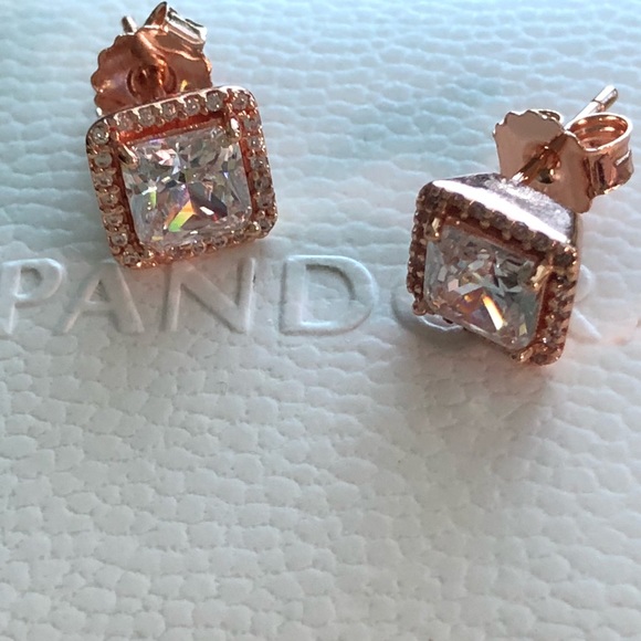 Pandora Timeless Elegance Stud Earrings - Rose - Picture 3 of 5